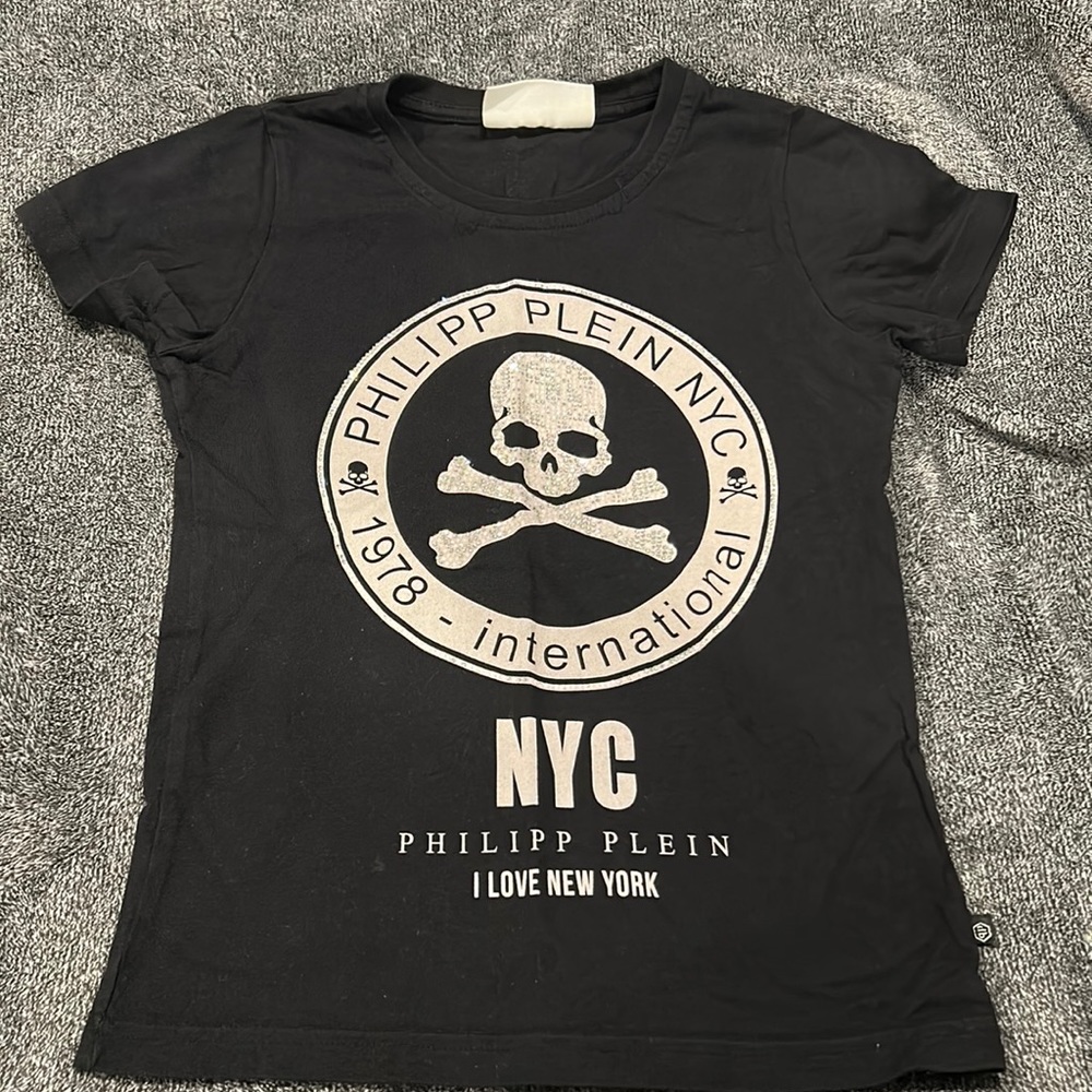 Philipp Plein Black/Pink T-Shirt Size Junior
